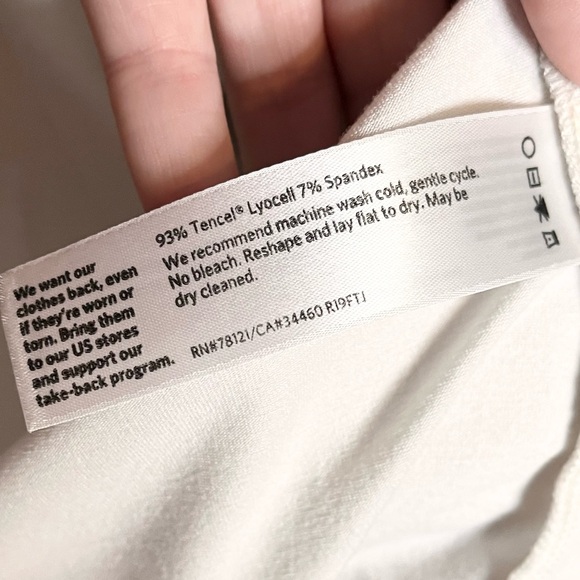 EILEEN FISHER white tencel long cardigan with pockets size large - Picture 6 of 6